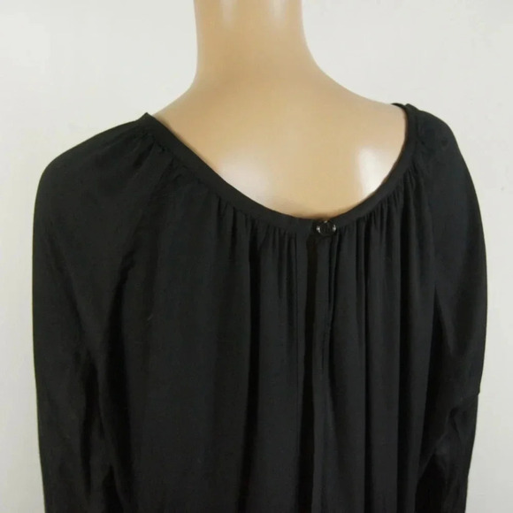 Ann Demulemeester Black Long Sleeve  Midi Dress - Picture 3 of 6